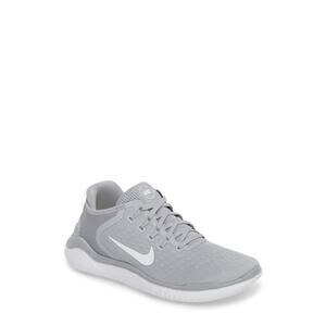 USED NIKE Free Rn 2017, Unisex Sneaker, Grey Wolf Grey White White Volt 003, 9